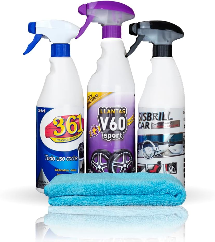 Productos Sisbrill para limpieza y detailing